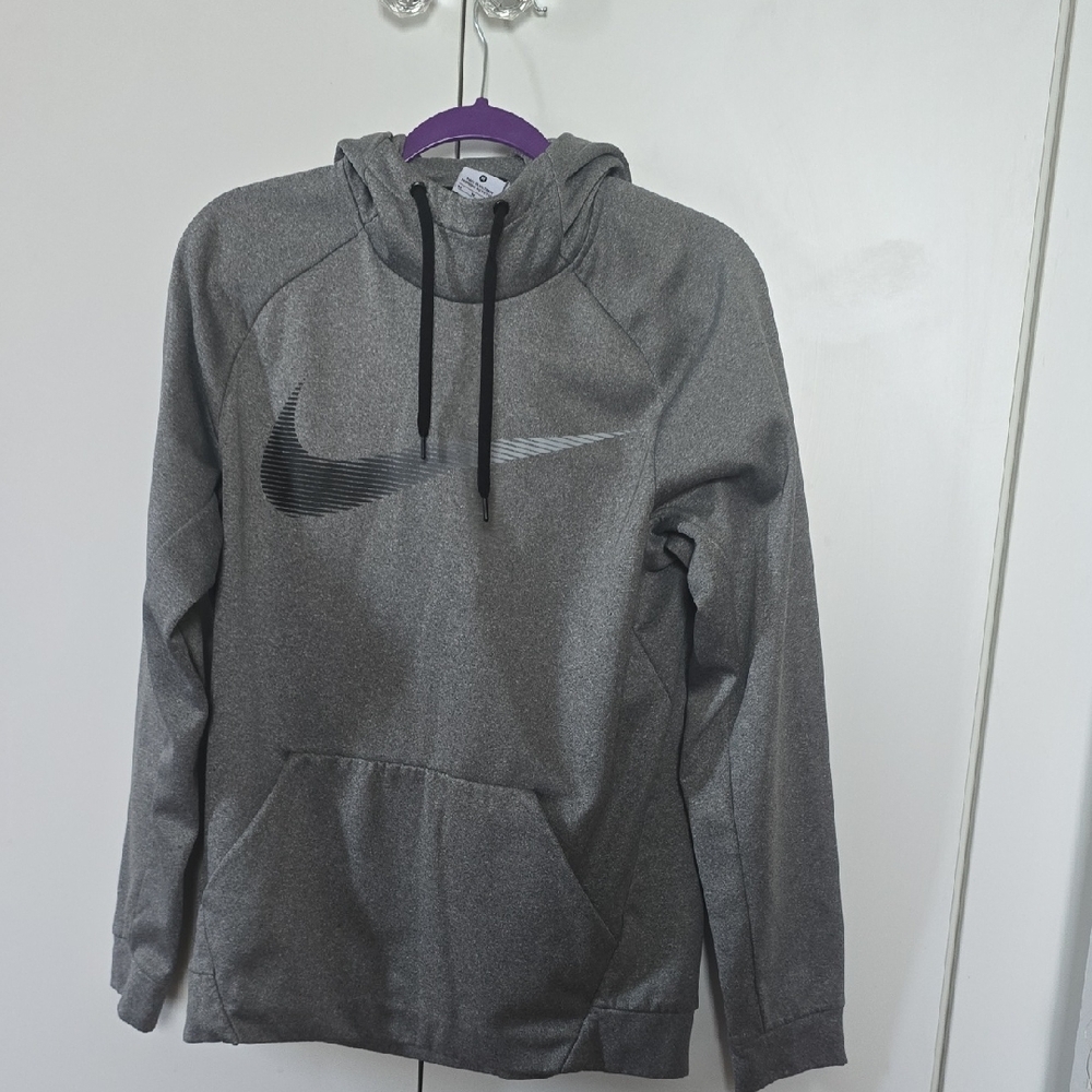 Nike Gray Hoodie with Black Logo